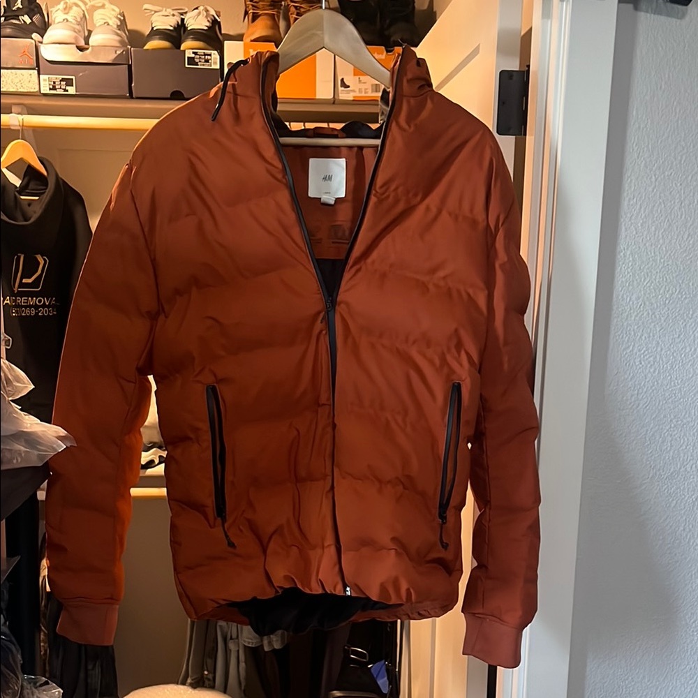 Orange Hooded Jacket